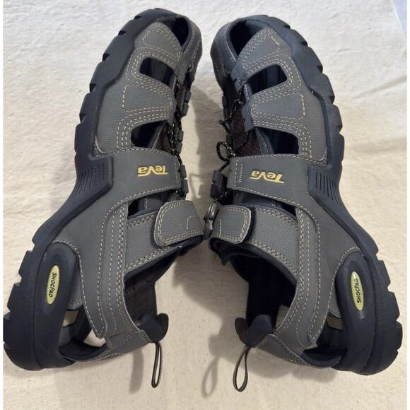 Teva Men's 10M Forebay Turkish Coffee Fisherman Sandals Taupe Gray EXCELLENT! - Picture 5 of 9